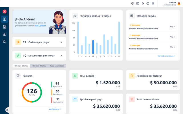 Portales de clientes y proveedores